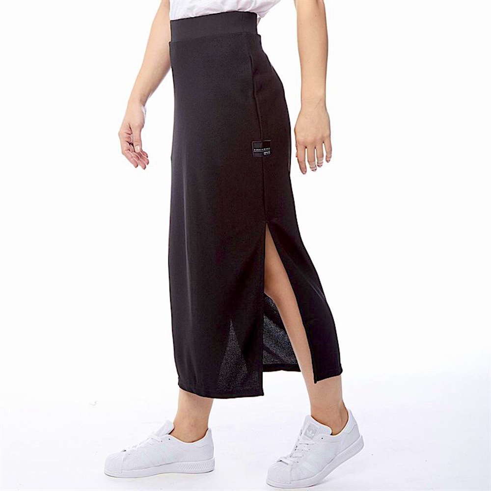 ADIDAS EQUIPMENT PIQUE SPORTY SLIT SKIRT
